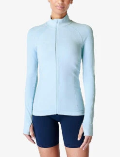 Sweaty Betty Athlete Doubleweight Zip-fastened Stretch-nylon Jacket 9 Sweaty Betty Athlete Doubleweight Zip-fastened Stretch-nylon Jacket -VogueVibe Store R04150505 ICEBLUE ALT02