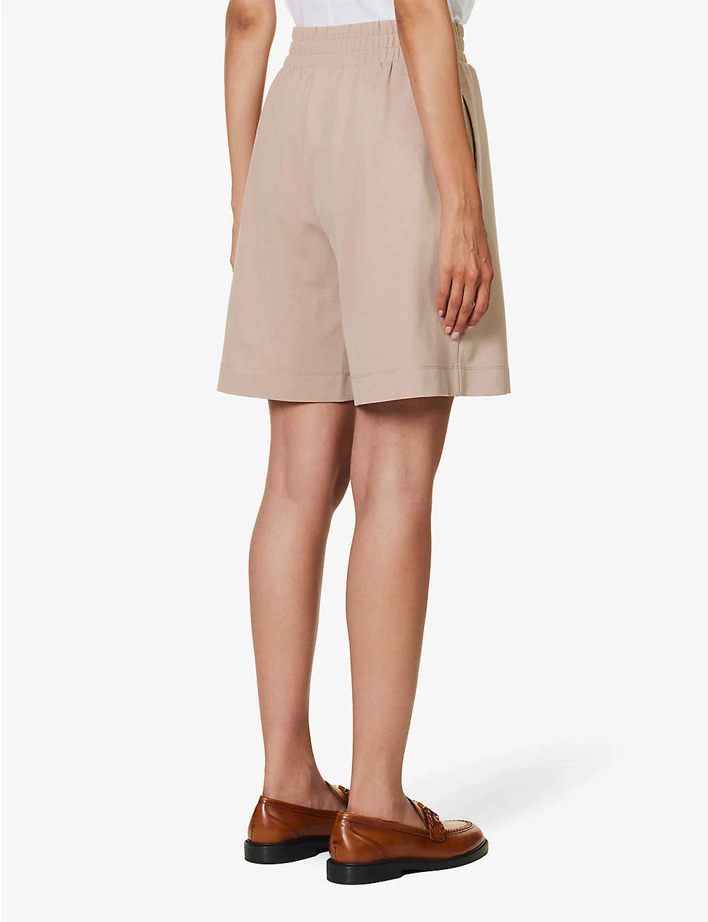 Weekend Max Mara Zoraide Regular-fit Mid-rise Stretch-jersey Shorts 6 Weekend Max Mara Zoraide Regular-fit Mid-rise Stretch-jersey Shorts - Image 4