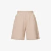 Weekend Max Mara Zoraide Regular-fit Mid-rise Stretch-jersey Shorts -VogueVibe Store R04151226 BEIGE M