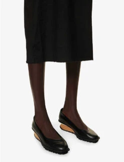 Ayala A-line Silk-blend Midi Dress -VogueVibe Store R04152531 BLACK ALT06