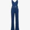 Paige Leenah Halterneck Flared-leg Stretch-denim Jumpsuit 2 Paige Leenah Halterneck Flared-leg Stretch-denim Jumpsuit -VogueVibe Store R04153193 MONTREUX M