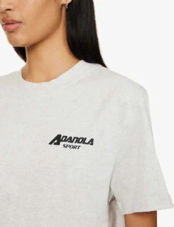 Outline Logo-print Cotton-jersey T-shirt 11 Outline Logo-print Cotton-jersey T-shirt -VogueVibe Store R04153493 GREYMELANGE ALT04