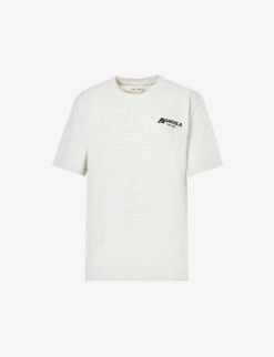 New Release 13 Outline Logo-print Cotton-jersey T-shirt