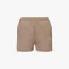Resort Logo-patch Cotton-jersey Shorts -VogueVibe Store R04153628 DEEPSAND M