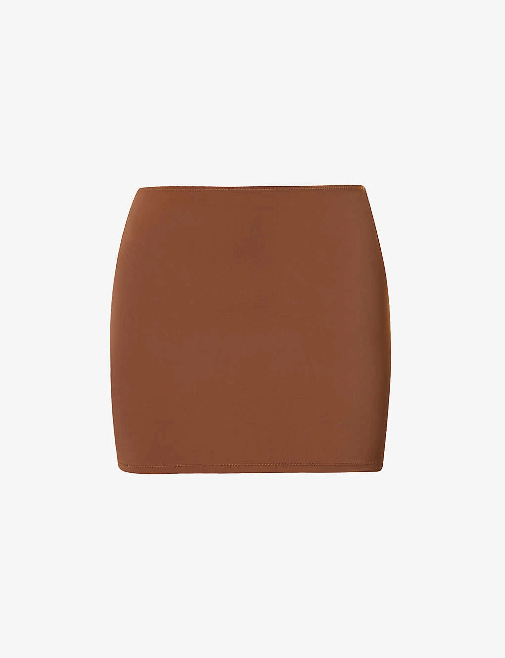 Slim-fit High-waist Stretch-woven Swim Skirt 3 Slim-fit High-waist Stretch-woven Swim Skirt