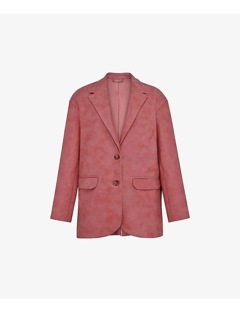 Kiera Single-breasted Relaxed-fit Vegan-leather Blazer 3 Kiera Single-breasted Relaxed-fit Vegan-leather Blazer