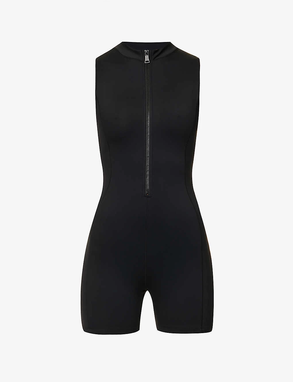 GOOD AMERICAN Scuba Zip-embellished Stretch-woven Playsuit 3 GOOD AMERICAN Scuba Zip-embellished Stretch-woven Playsuit