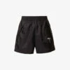 Prada Re-Nylon Brand-print Recycled-polyamide Shell Shorts -VogueVibe Store R04154505 NERO M