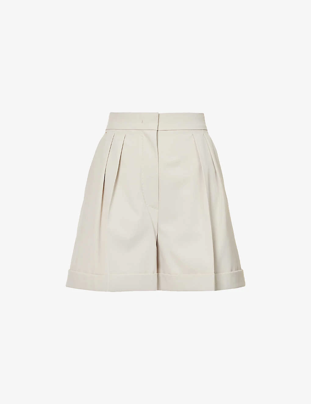 Max Mara Bormida Pleated Stretch-wool Shorts 3 Max Mara Bormida Pleated Stretch-wool Shorts