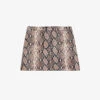 THE KOOPLES Snakeskin-embossed Leather Mini Skirt -VogueVibe Store R04156823 PYT04 M