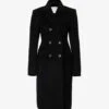Sportmax Morgana Double-breasted Wool Coat -VogueVibe Store R04158878 BLACK M