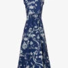Erdem Floral-print Frilled-trim Cotton-poplin Maxi Dress -VogueVibe Store R04160731 OPHELIAVINEINDIGO M