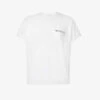 STELLA MCCARTNEY Embroidered Logo Cotton T-shirt -VogueVibe Store R04160800 PUREWHITE M