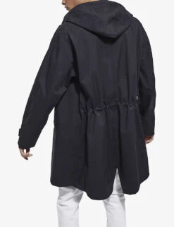 THE KOOPLES Hooded Stretch-cotton Blend Parka -VogueVibe Store R04162210 BLACK ALT03