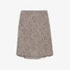 Whistles Dashed Leopard-print Woven Mini Skirt -VogueVibe Store R04162646 MULTICOLOURED M