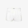 Core High-rise Cotton-poplin Pyjama Shorts 2 Core High-rise Cotton-poplin Pyjama Shorts -VogueVibe Store R04164429 OPTICWHITE M
