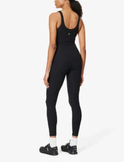 Lululemon Align Slim-fit Stretch-woven Jumpsuit -VogueVibe Store R04166432 BLACK ALT03