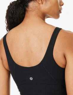 Lululemon Align Slim-fit Stretch-woven Jumpsuit -VogueVibe Store R04166432 BLACK ALT04