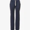 Vuori Halo Drawstring-waist Flared High-rise Stretch-recycled Polyester Trousers -VogueVibe Store R04167658 AZUREHEATHER M