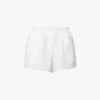 Yoko Elasticated-waistband Relaxed-fit Cotton-poplin Boxers -VogueVibe Store R04167915 WHITE M