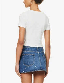 FIORUCCI Angels Graphic-print Organic Stretch-cotton T-shirt -VogueVibe Store R04168334 WHITE ALT03