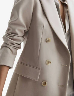 Reiss Astrid Double-breasted Peak-lapel Wool Blazer 11 Reiss Astrid Double-breasted Peak-lapel Wool Blazer -VogueVibe Store R04168914 NEUTRAL ALT04