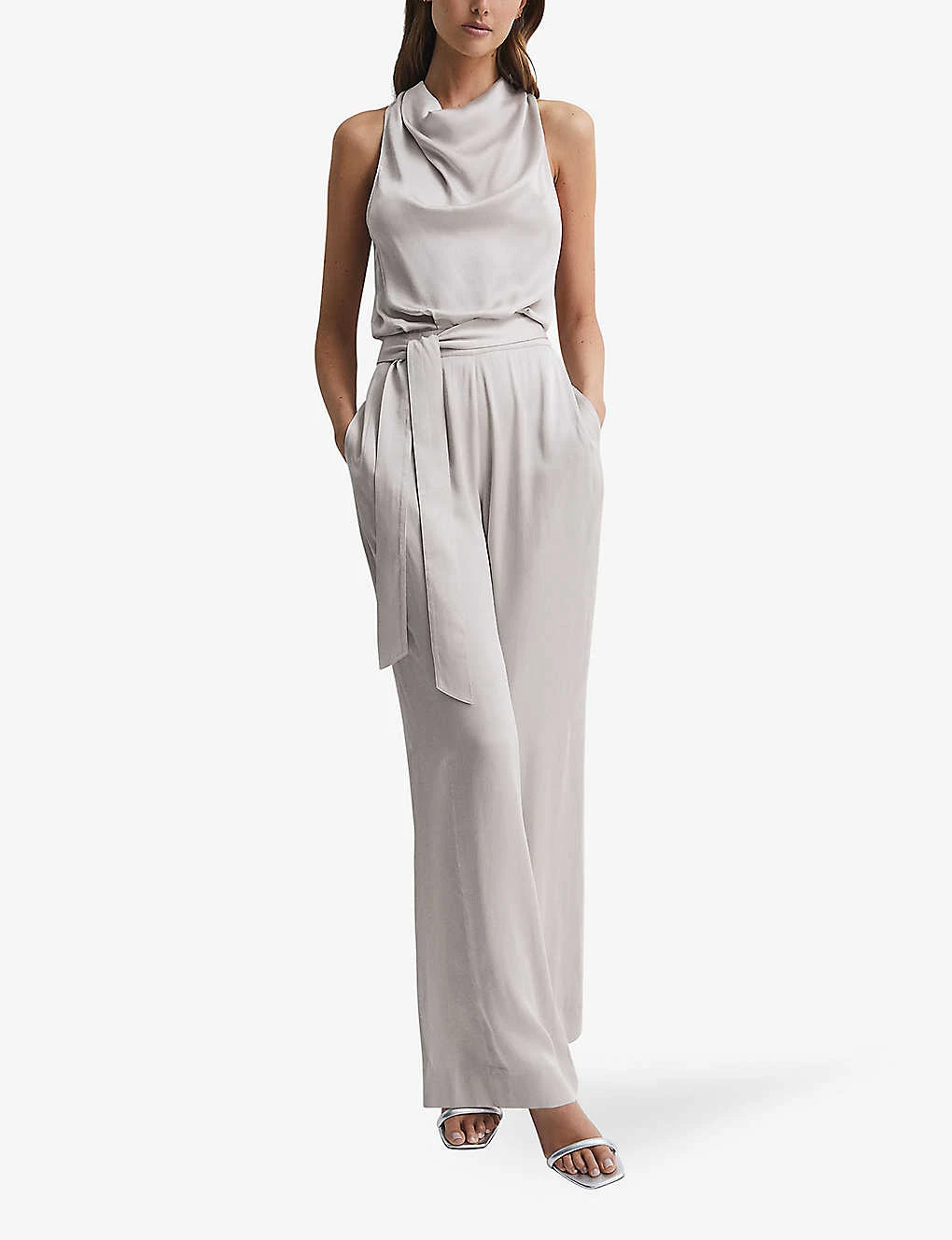 Reiss Rose Cowl-neck Woven Jumpsuit 4 Reiss Rose Cowl-neck Woven Jumpsuit - Image 2