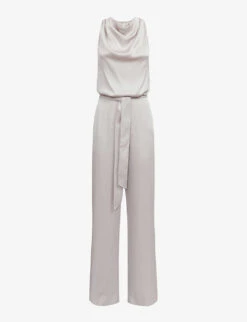 Reiss Rose Cowl-neck Woven Jumpsuit