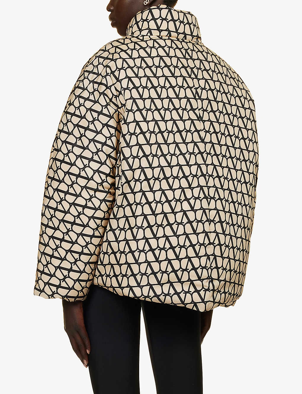 Valentino Monogram High-neck Shell Jacket 6 Valentino Monogram High-neck Shell Jacket - Image 4
