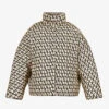 Valentino Monogram High-neck Shell Jacket