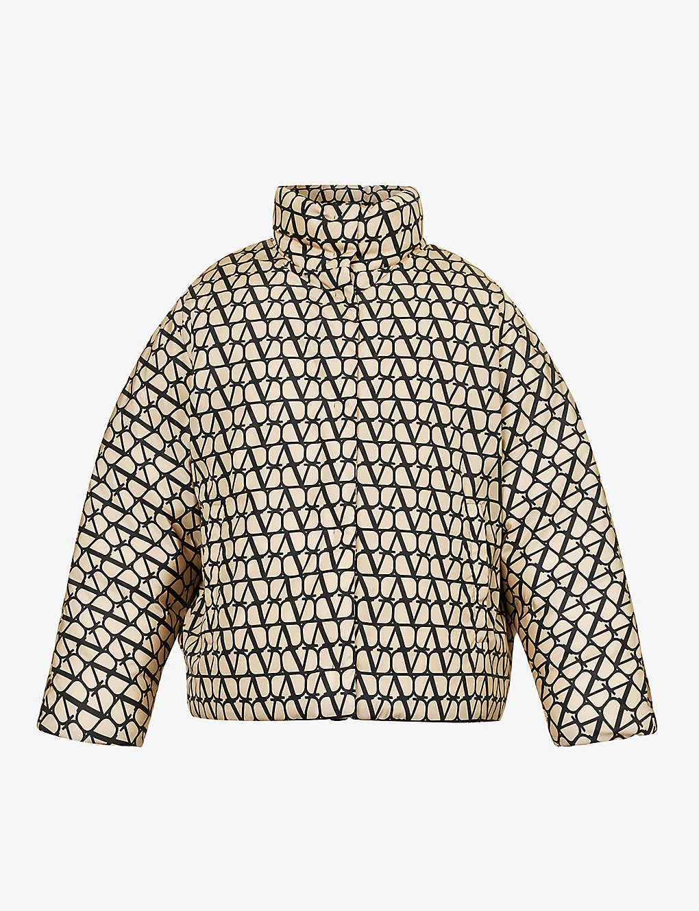 Valentino Monogram High-neck Shell Jacket 3 Valentino Monogram High-neck Shell Jacket