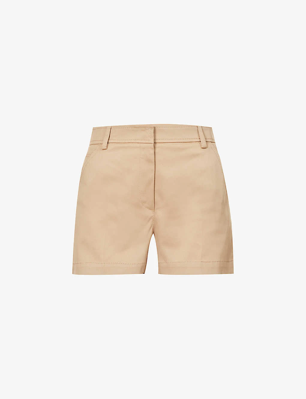 Valentino Pressed-crease Straight-leg Stretch-cotton Shorts 3 Valentino Pressed-crease Straight-leg Stretch-cotton Shorts