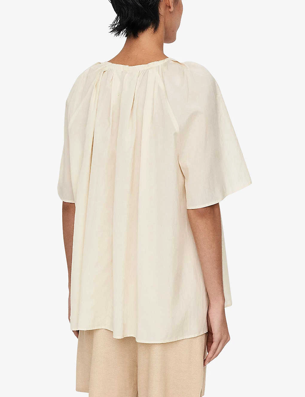 Joseph Blackwell Pleated Relaxed-fit Woven Top 6 Joseph Blackwell Pleated Relaxed-fit Woven Top - Image 4