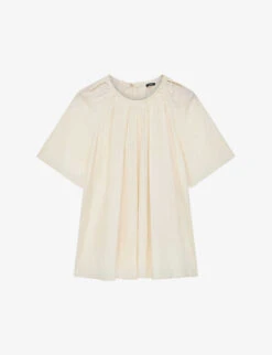 Joseph Blackwell Pleated Relaxed-fit Woven Top
