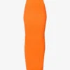 Palencia Regular-fit Stretch-woven Maxi Skirt -VogueVibe Store R04171077 ORANGE M