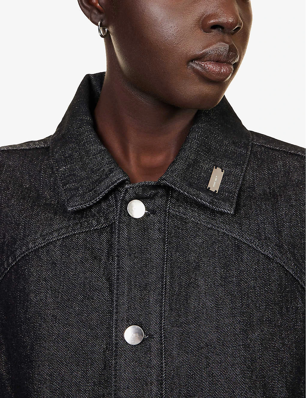 Equisetum Cut-out Denim Jacket 7 Equisetum Cut-out Denim Jacket - Image 5
