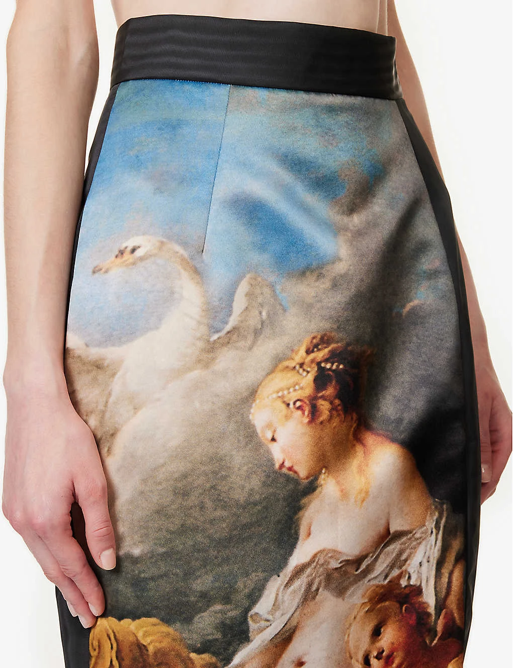Roberto Cavalli Wild Leda Rococo-print High-rise Satin Midi Skirt 7 Roberto Cavalli Wild Leda Rococo-print High-rise Satin Midi Skirt - Image 5