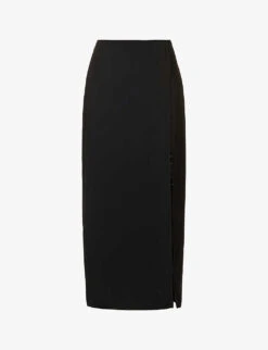 Bellagio Slim-fit Woven-blend Midi Skirt