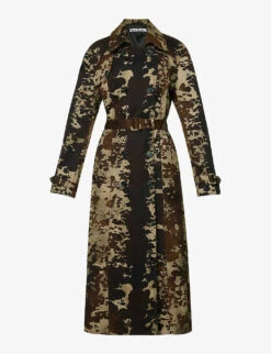 Acne Studios Otka Double-breasted Cow-print Cotton-twill Jacket