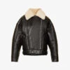 Acne Studios Buckle-embellished Relaxed-fit Shearling Jacket 1 Acne Studios Buckle-embellished Relaxed-fit Shearling Jacket -VogueVibe Store R04184380 BROWN M