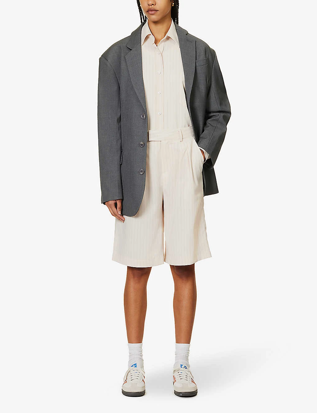 Vivian Striped Woven Shorts 4 Vivian Striped Woven Shorts - Image 2