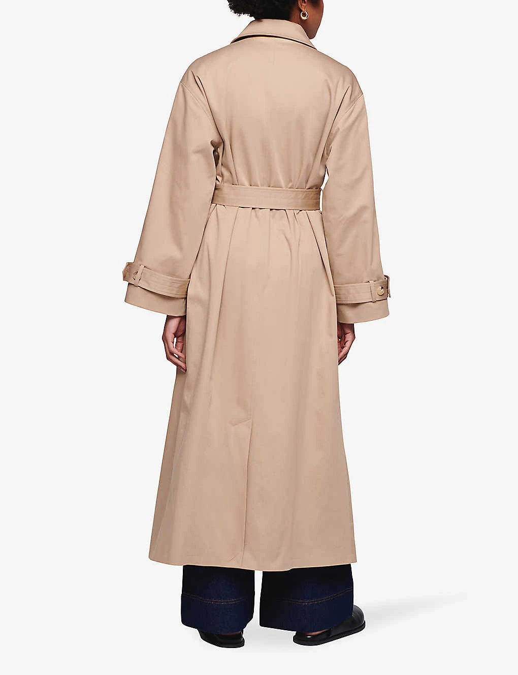 Gilda Double-breasted Stretch-organic-cotton Trench Coat 6 Gilda Double-breasted Stretch-organic-cotton Trench Coat - Image 4