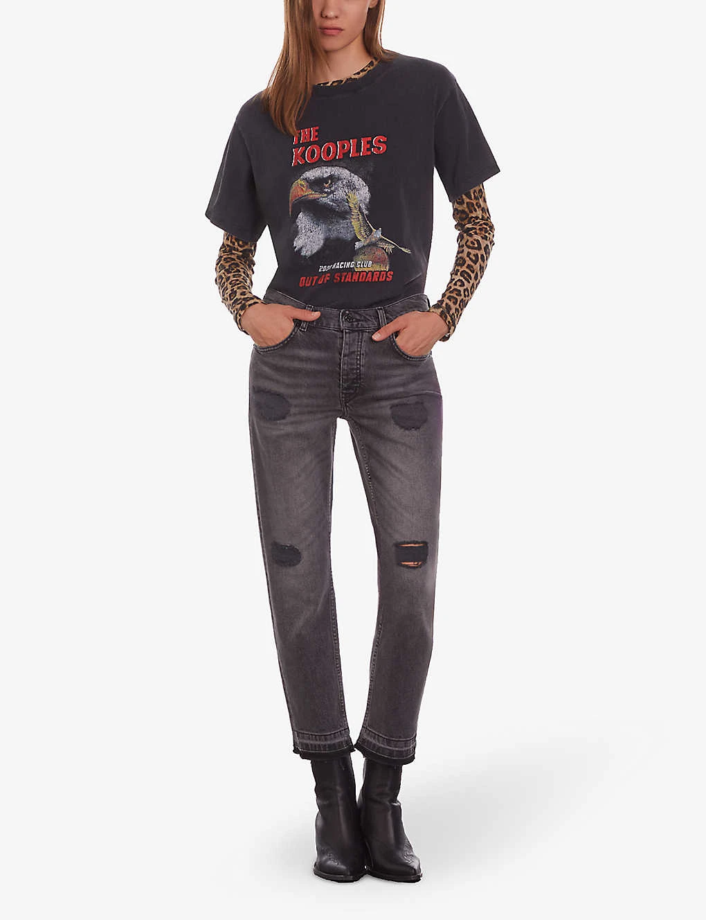 THE KOOPLES Graphic-print Short-sleeve Cotton T-shirt 4 THE KOOPLES Graphic-print Short-sleeve Cotton T-shirt - Image 2