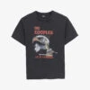 THE KOOPLES Graphic-print Short-sleeve Cotton T-shirt -VogueVibe Store R04187757 BLACKWASHED M