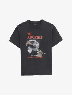 THE KOOPLES Graphic-print Short-sleeve Cotton T-shirt