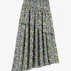 Maje Soleur Primrose-print Recycled Polyester-blend Midi Skirt -VogueVibe Store R04190266 IMPRIME M
