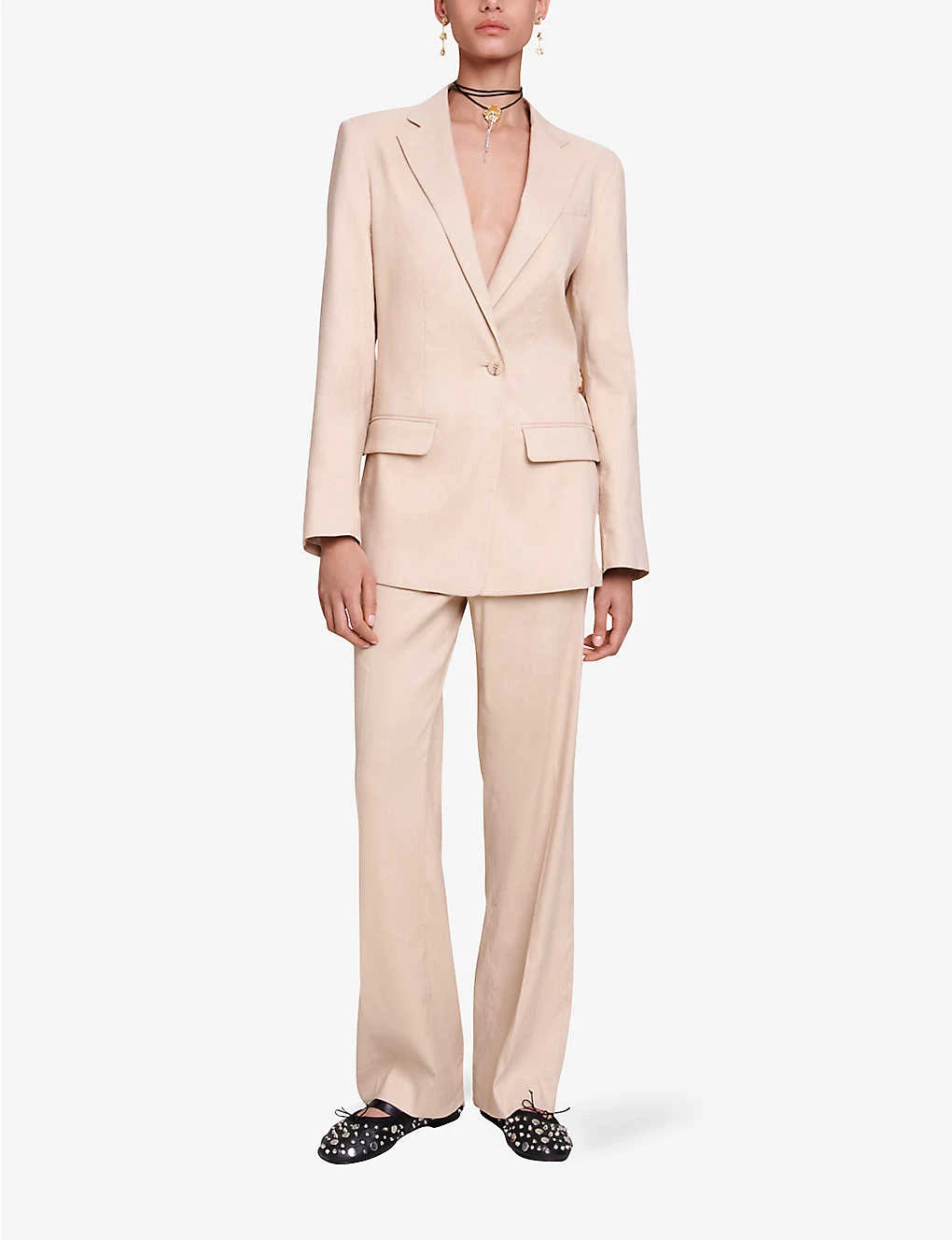 Maje Vosta Single-breasted Stretch-woven Blazer 4 Maje Vosta Single-breasted Stretch-woven Blazer - Image 2