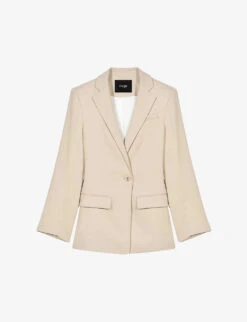 Maje Vosta Single-breasted Stretch-woven Blazer