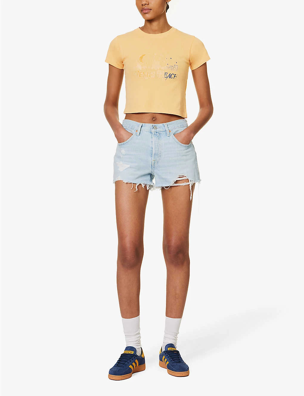 Levis 501 Original High-rise Stretch-denim Shorts 4 Levis 501 Original High-rise Stretch-denim Shorts - Image 2