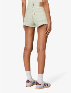 Levis 501 Original High-rise Denim Shorts -VogueVibe Store R04191370 MYMUSESHORT ALT03